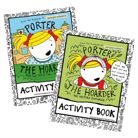 Porter the Hoarder Activity pages